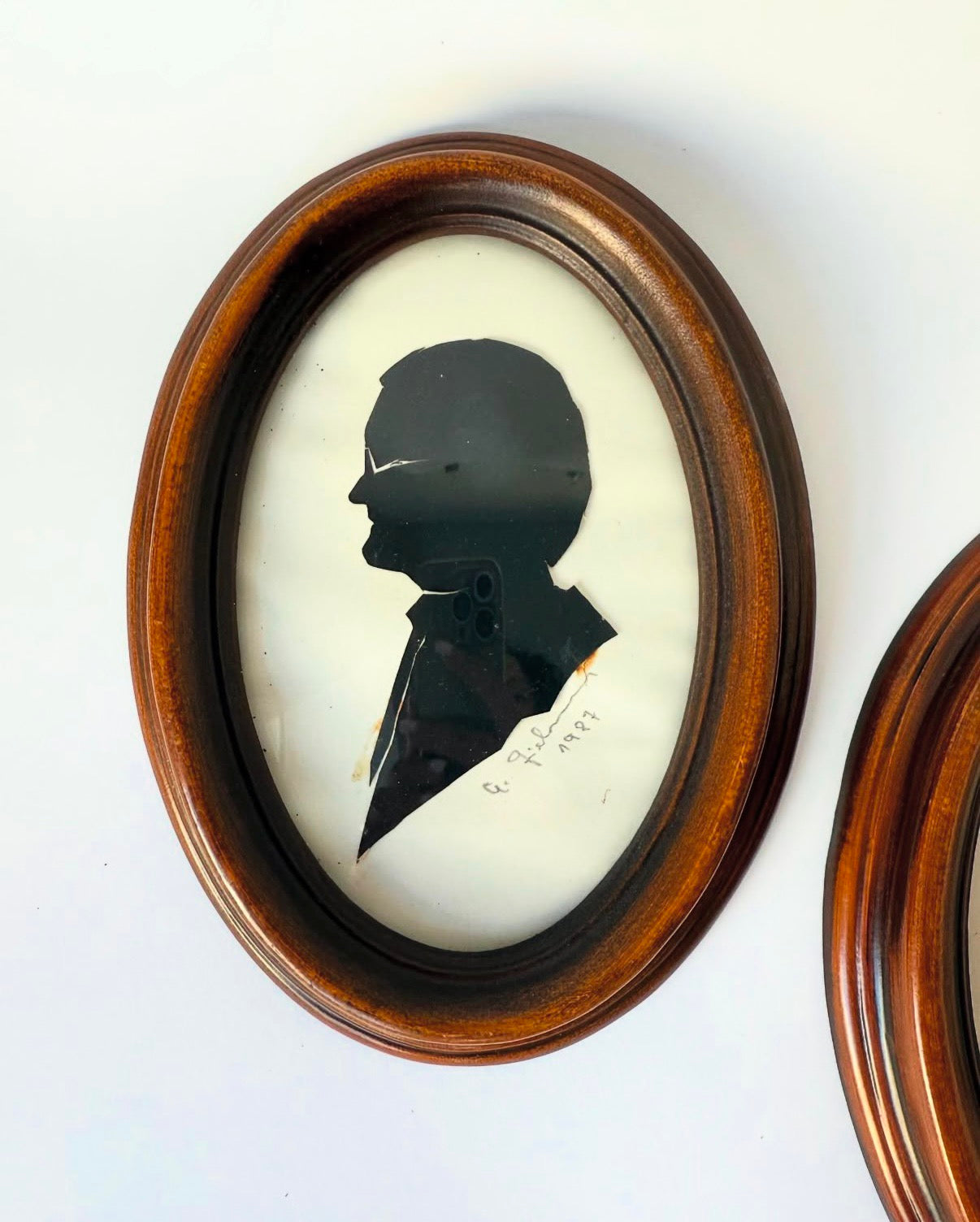 Set of 4 Vintage Hand-Cut Silhouette Artworks