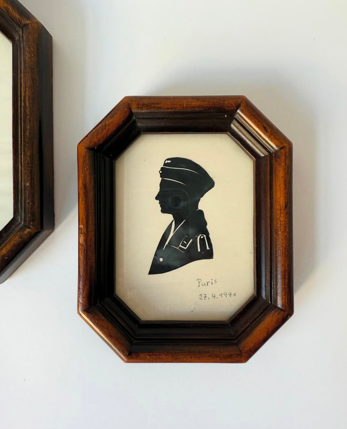 Set of 4 Vintage Hand-Cut Silhouette Artworks
