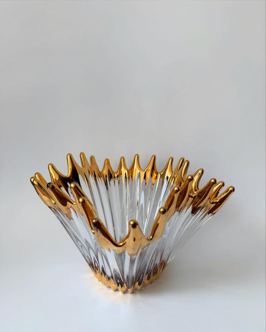 Vintage Crystal Glass Bowl