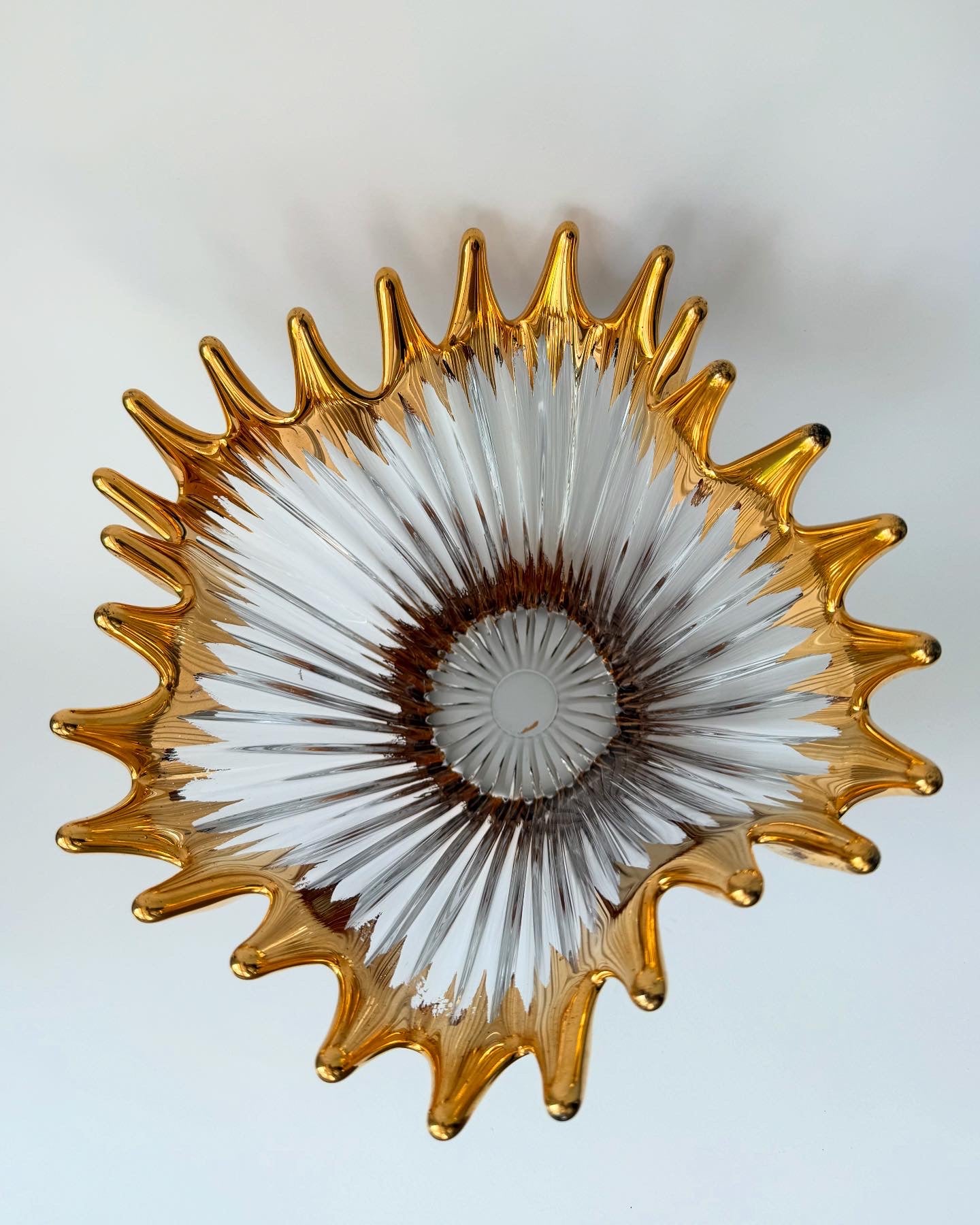 Vintage Crystal Glass Bowl