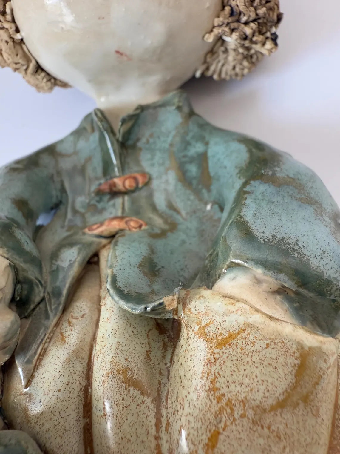 Handmade German Ceramic Pottery Figurine – Vintage Collectible Sculpture