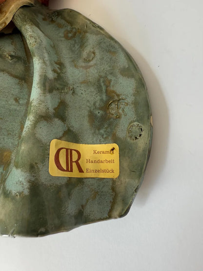 Handmade German Ceramic Pottery Figurine – Vintage Collectible Sculpture